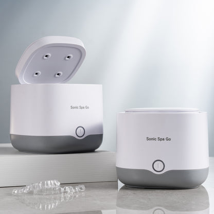 White Sonic Spa Go on a bathroom counter