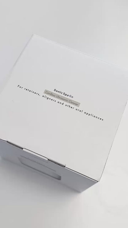 White Sonic Spa Go on a bathroom counter